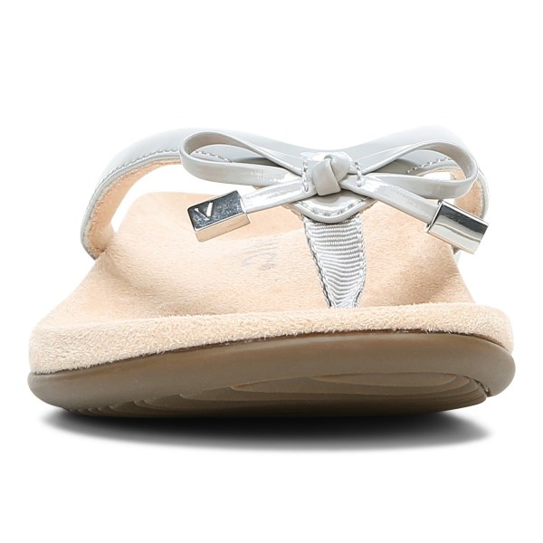 Vionic Sandals Ireland - Bella Toe Post Sandal Light Grey - Womens Shoes In Store | WTNKM-0897